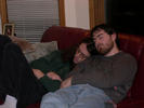 Aaron & me, asleep 2
