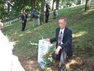33-uncle skip posing by the grave